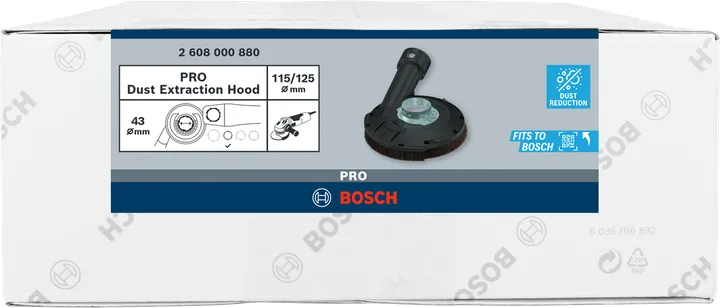Hotte d'aspiration de poussière Bosch PRO 115/125 mm.